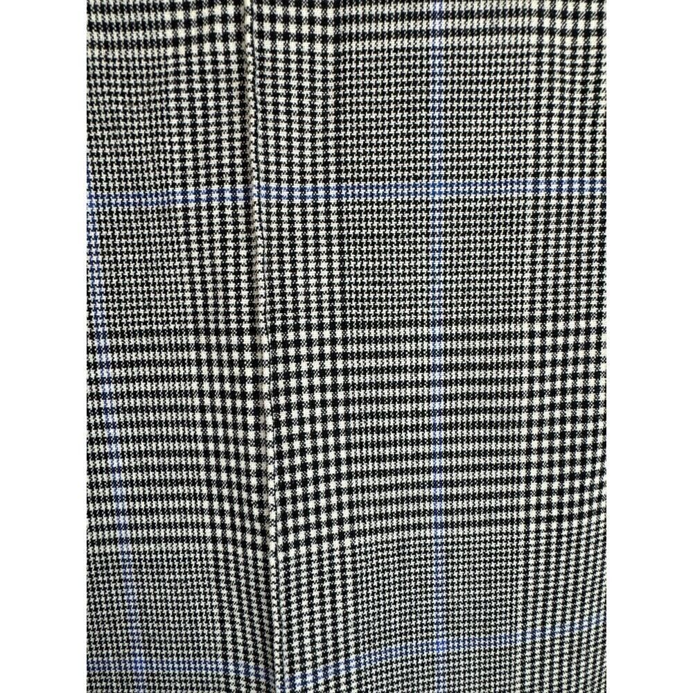 THEORY Cardinal white black glen check wool stretch ankle dress pants 6 NWOT - Picture 3 of 8
